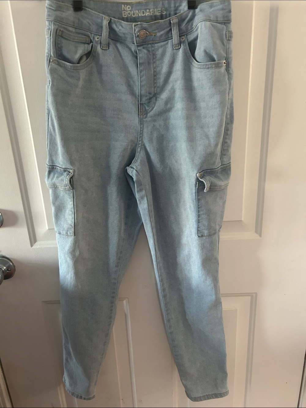 No Boundaries Light Blue Cargo Jeans